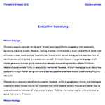Foundations for Mission - Executive Summary