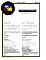 Advent 2009 – Advent Candle Lighting