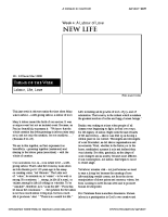 Advent 2009 – Week 4 reflections – New Life
