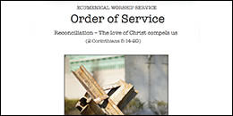 Order of service for Week of Prayer for Christian Unity 2017