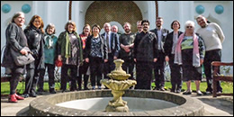 Group discussing migration and inter-religious relations in Europe
