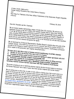 Women's peace campaign Letter