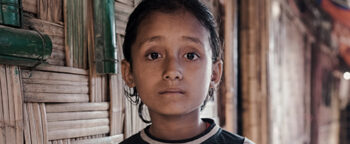 Six year old Asha is one of the refugees stuck on the border of Bangladesh, in one of the world’s largest refugee camps.