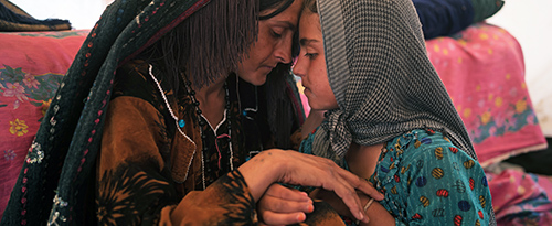Bibi provides comfort and compassion for her daughter