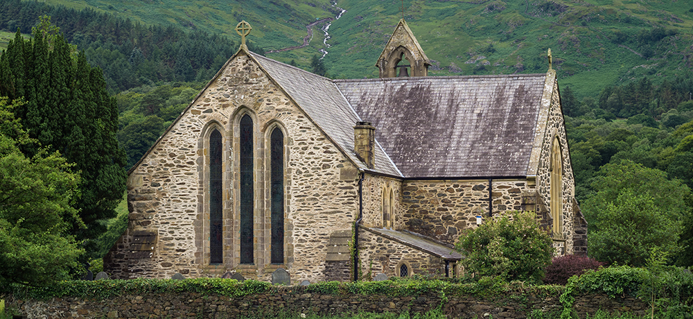 A church
