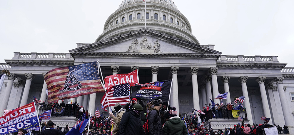 Pro Trump protesters at Capitol Hill, Washington USA