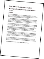 English text-only version of pamphlet for Week of Prayer for Christian Unity 2023