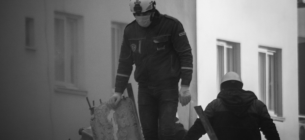 Rescue workers