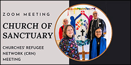 Church of Sanctuary - Churches' Refugee Network (CRN) meeting - 26 April 2023, 2-4pm.