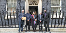 Church leaders hand in statement opposing the Illegal Migration Bill to 10 Downing Street.