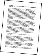 John Parry paper for reflections on the Bible passage John 14:6