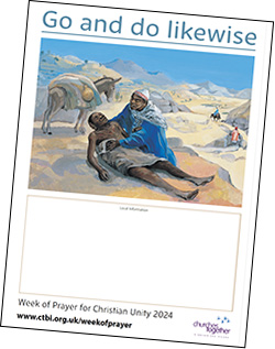 English poster for the Week of Prayer for Christian Unity 2023