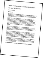 Text only version for Week of Prayer for Christian Unity 2024