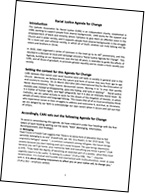 CARJ Racial Justice Agenda for Change