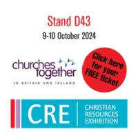 Stand D43, 9-10 October 2024. Churches Together in Britain and Ireland. Click here for your free tickets to CRE (Christian Resources Exhibition).